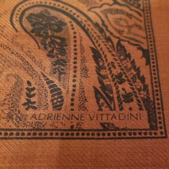 Vintage Adrienne Vittadini Paisley Square Scarf - Picture 3 of 7